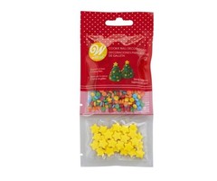 Star and Confetti Cookie Ball Decorations