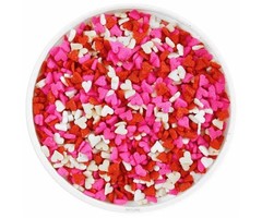 Mini Heart Shaped Cupcake Sprinkles - Cookie Sprinkles  1 oz Quins