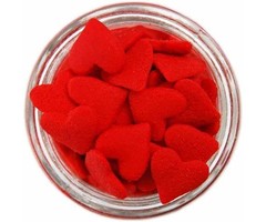 Jumbo Red Heart Shaped Cupcake and Cookie Sprinkles 2 Cups