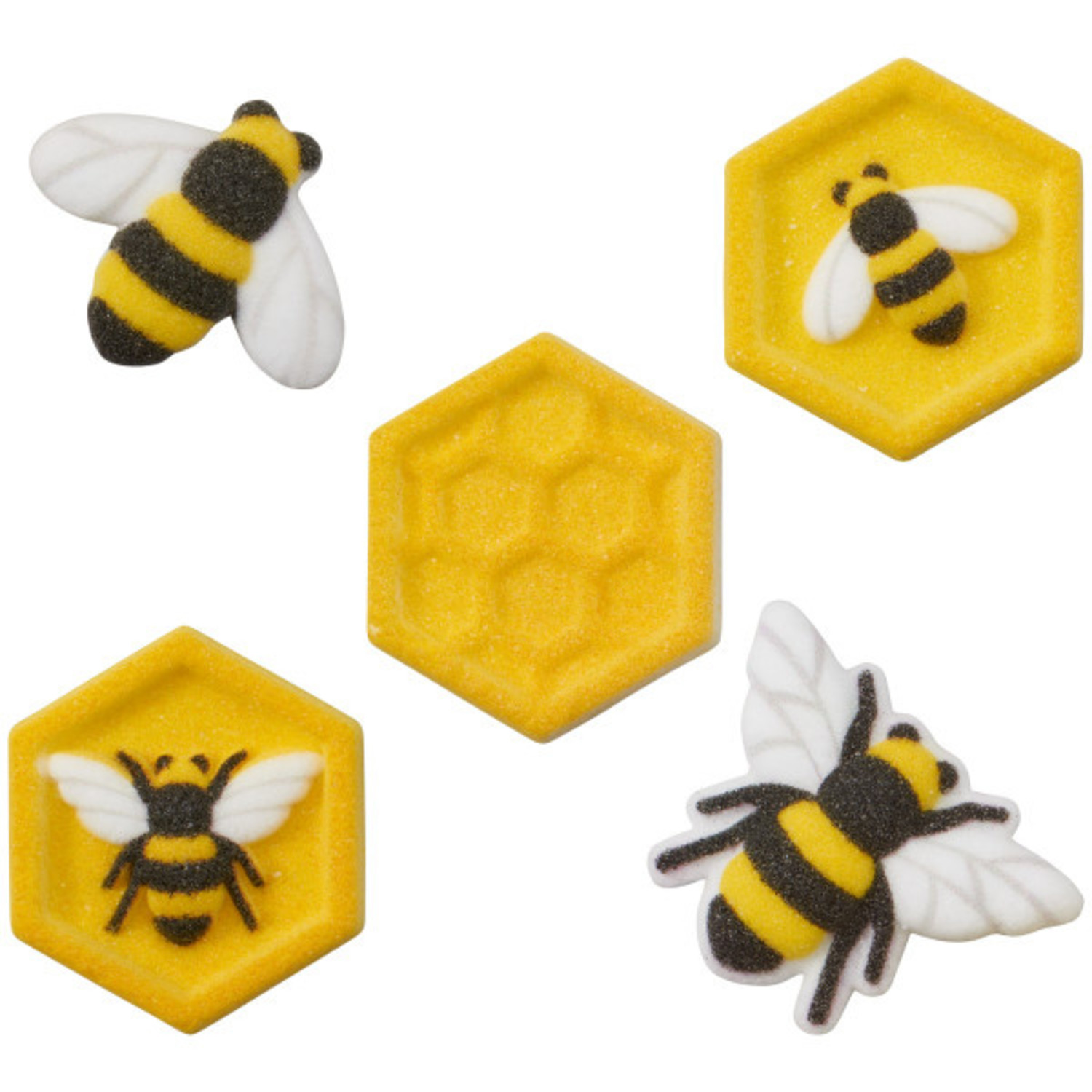 Honey Bees Edible Cupcake Toppers