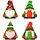 Holiday Gnome Edible Cupcake Toppers