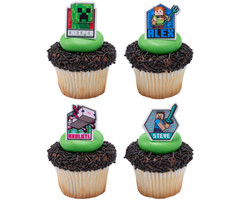 Minecraft Cupcake Rings