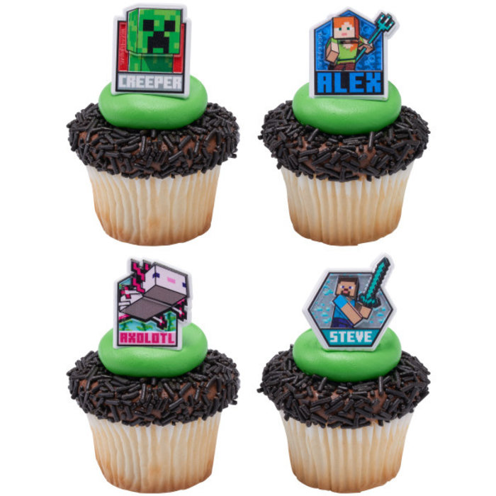 Minecraft Cupcake Rings