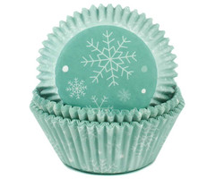 Snowflake Christmas Cupcake Liners