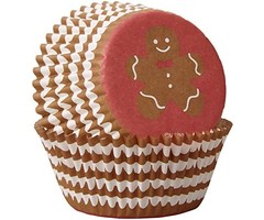 Gingerbread Boy Christmas Cupcake Liners