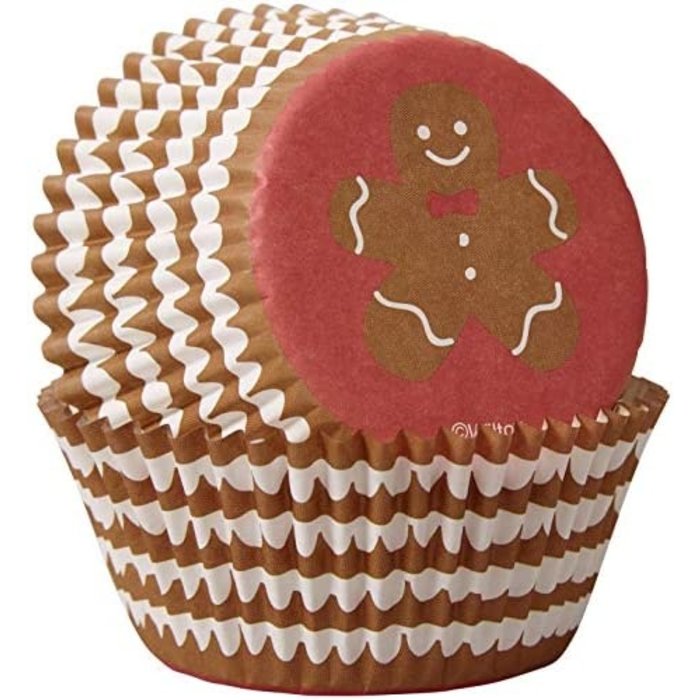 Gingerbread Boy Christmas Cupcake Liners