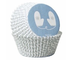 Mitten Christmas Cupcake Liners