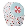Peppermint Candy Dot Christmas Cupcake Liners