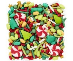 Christmas Ornament Tree Cookie Sprinkles