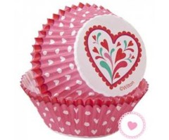 Valentine's Day Cupcake Liners Hearts