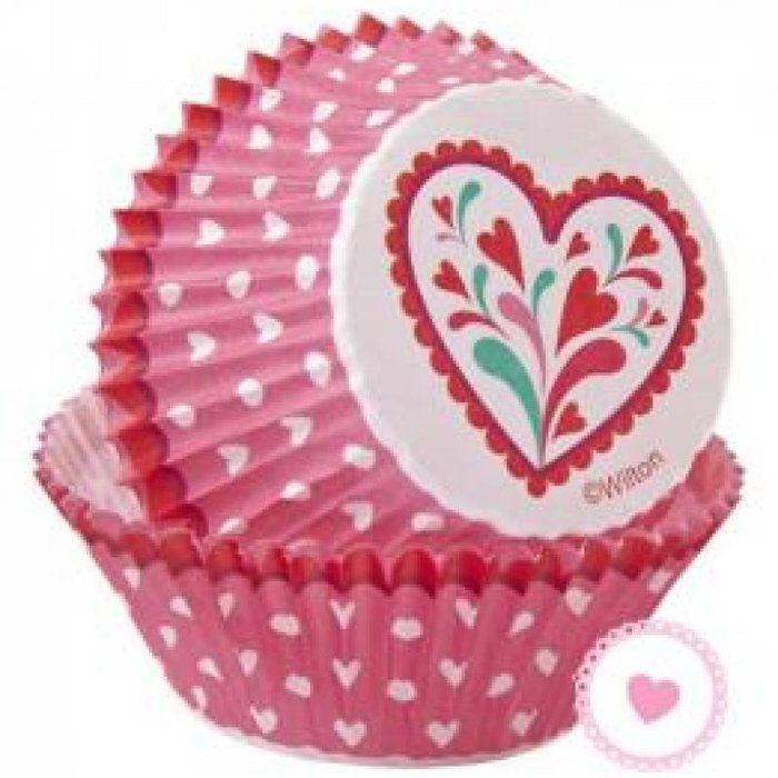 Valentine's Day Cupcake Liners Hearts