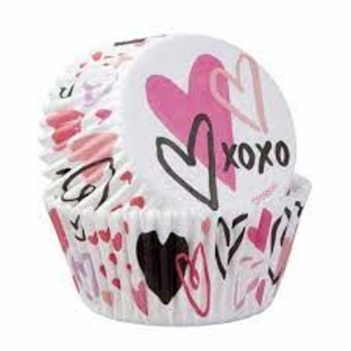 XOXO Valentine's Day Cupcake Liners