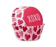 XOXO Valentine's Day Cupcake Liners