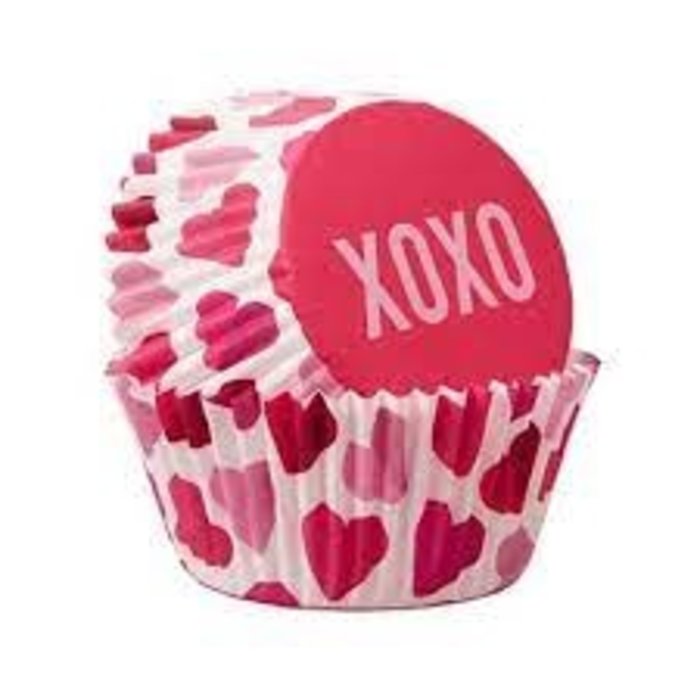 XOXO Valentine's Day Cupcake Liners