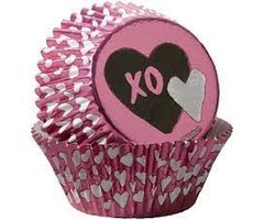 XO Foil Valentine's Day Cupcake Liners