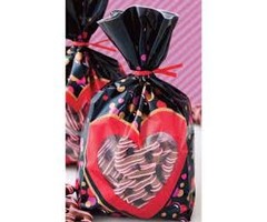 Valentine's Day Party Bags Black