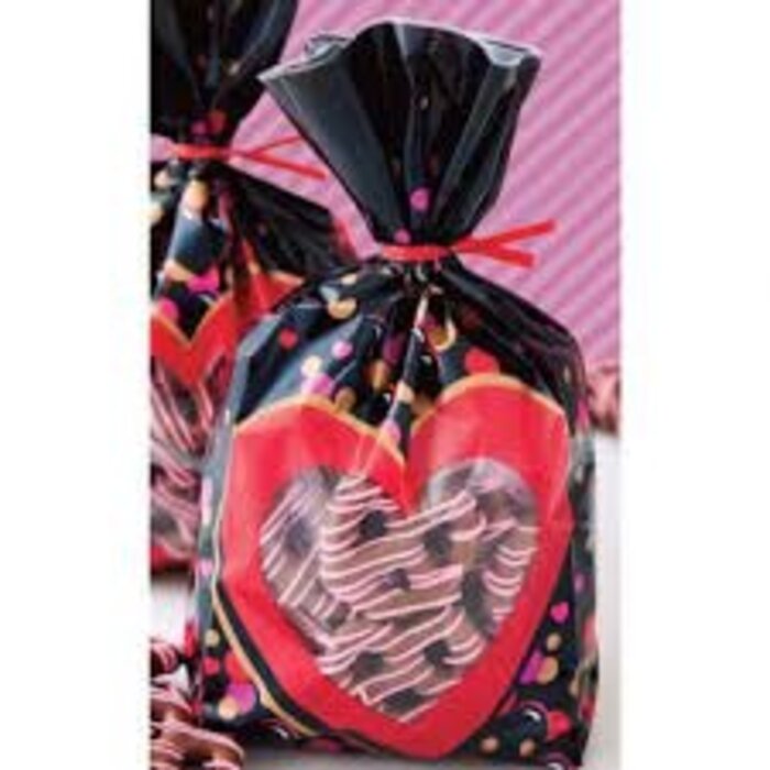 Valentine's Day Party Bags Black