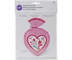 Heart Shaped Party Bags Pink