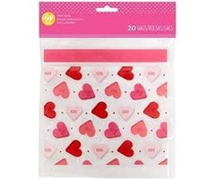 Reclosable Heart Treat Bags