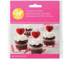 Heart Honeycomb Cupcake Picks