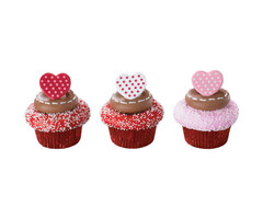 Polka Dot Heart Shaped Valentine's Day Rings by DecoPac