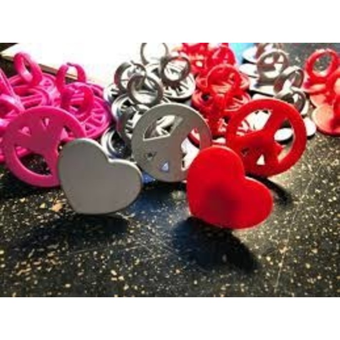 Heart Rings and Peace Sign Rings for Cupcakes