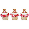 Valentine's Day Teddy Bear Cupcake Rings