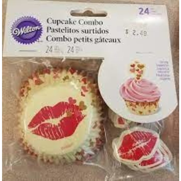 Lips Valentine's Day Cupcake Combo Pack