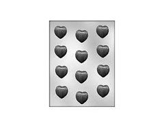 Ribbed Heart Valentine's Day Candy Mold by Ck Products 90-1041