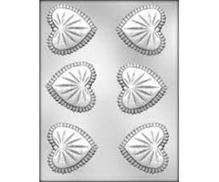 Cut Glass Heart Shaped Candy Mold by Ck Products 90-1620