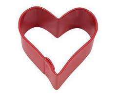 Mini Heart Shaped cookie cutter Red