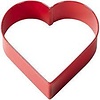 Heart Shaped Cookie Cutter Red 3"
