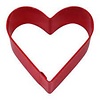 Heart Shaped Cookie Cutter Red 4"