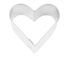 Heart Shaped cookie cutter 2"