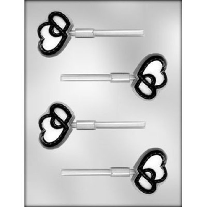 Double Heart Sucker Mold 90-1228