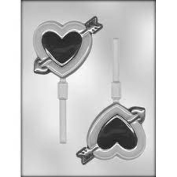 Heart with Arrow Sucker Mold by Ck Products 90-1251