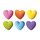 Heart Charm Sugars Assorted Colors