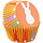 Easter Bunny Cupcake Liners Orange