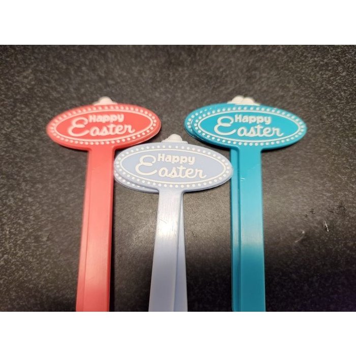 Happy Easter Oval Cupcake Picks