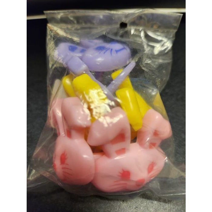 Bunny Face Rings Easter Cupcake Toppers