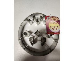 Easter Egg Shaped Cookie Cutter by R&M 7" x 1/2"