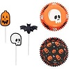 Bat, skull and Jack-o-Lantern Cupcake Kit