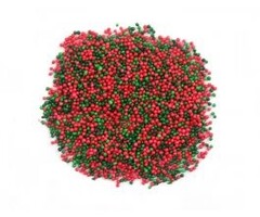 Red and Green Nonpareils Cupcake and Cookie Sprinkles 1 oz.