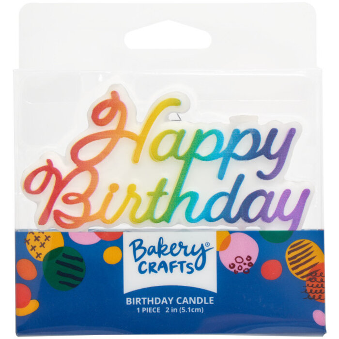 Happy Birthday candle - Bright