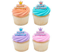 Happy Birthday Crown Rings