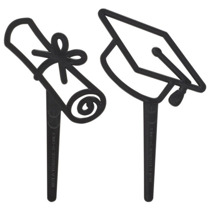 Graduation Icon Cupcake Picks