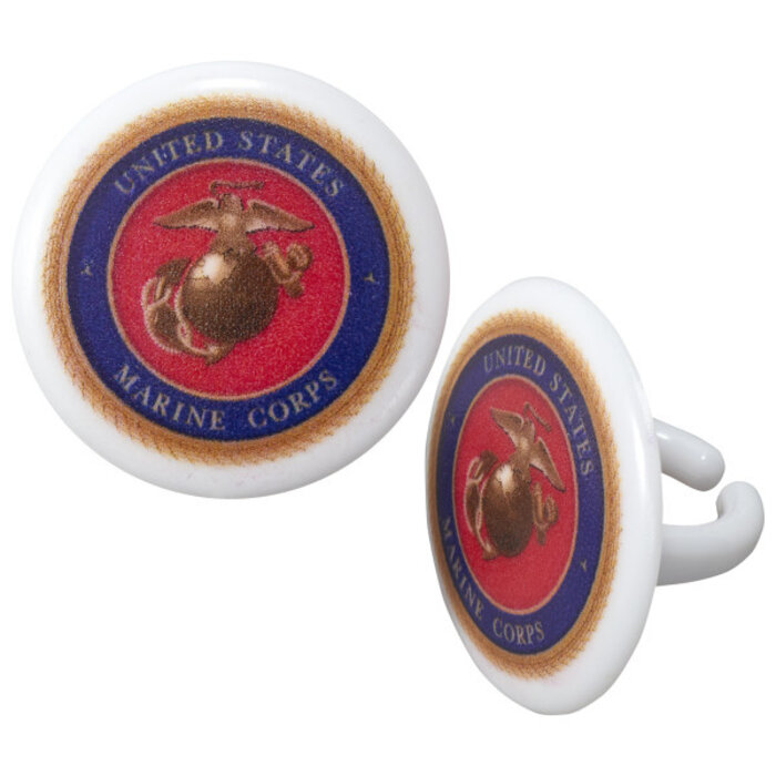 United States Marines Cupcake Rings