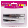 Silver Twist Ties by LorAnn 50ct.