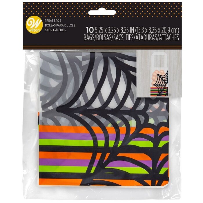 Spider Web Halloween Treat Sacks