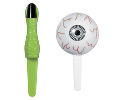 Eye Ball and Witch's finger Shaped cupcake picks for Halloween